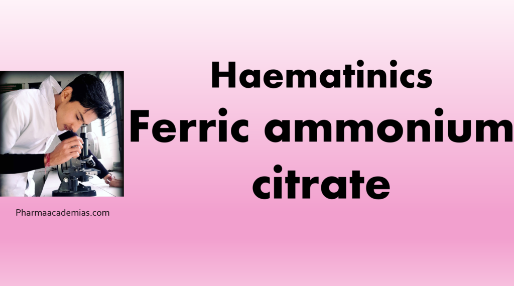 Ferric ammonium citrate