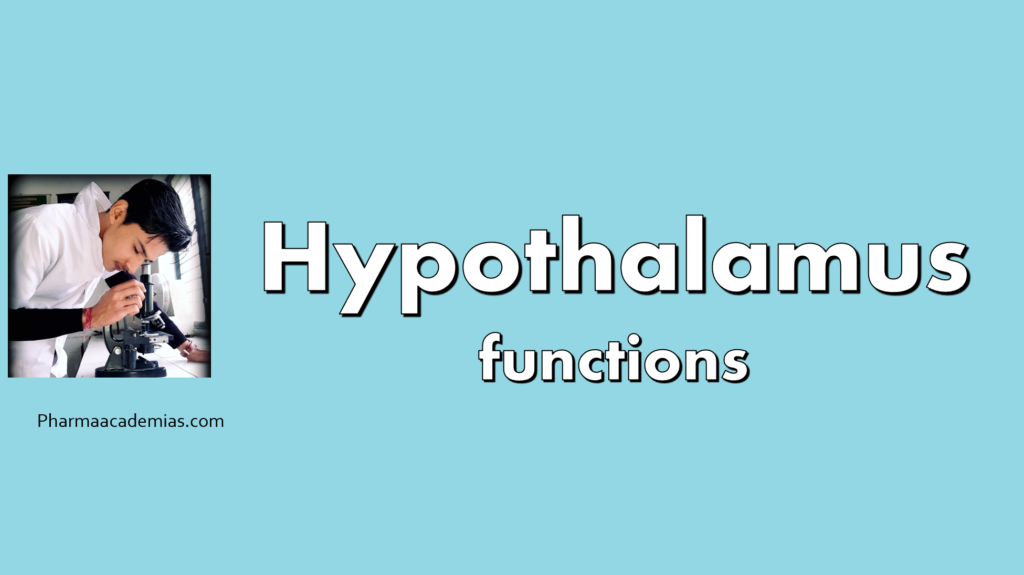 Hypothalamus – Introduction, Functions