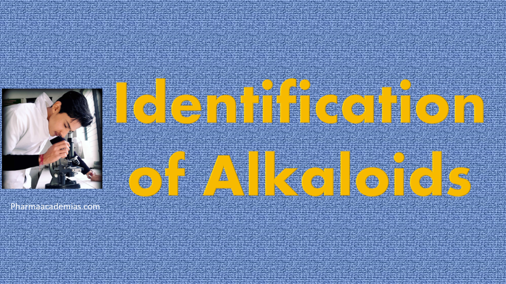 Identification of alkaloids