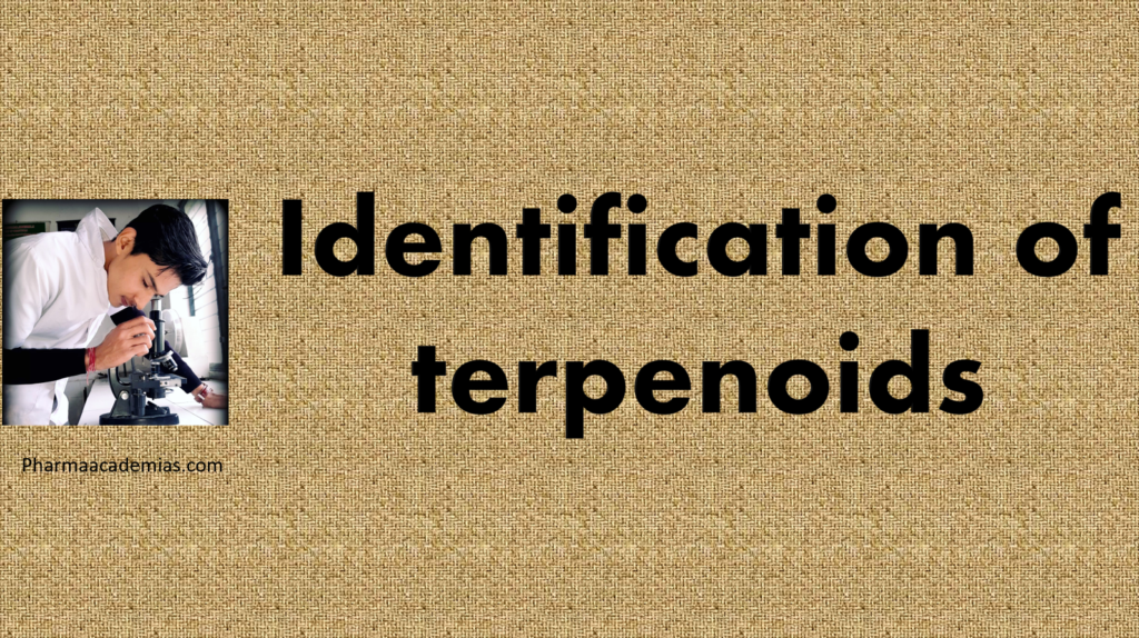 Identification of terpenoids