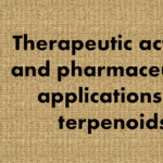 Therapeutic activity and pharmaceutical applications of terpenoids