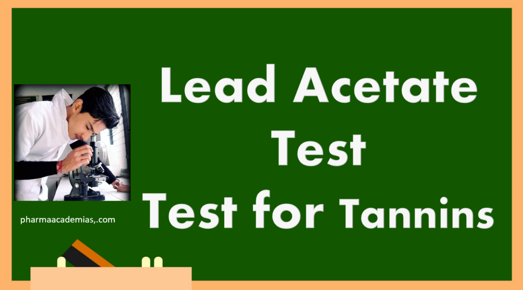 Lead Acetate Test