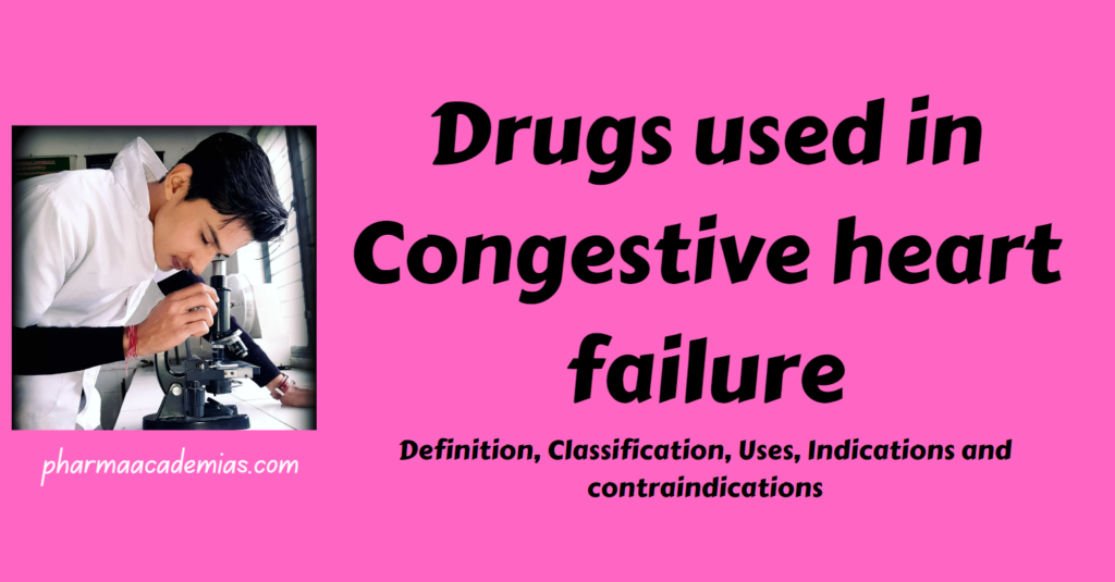 Drugs used in Congestive heart failure