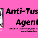 Anti-Tussive Agents- Definition, Classification, Uses, Indications and contraindications