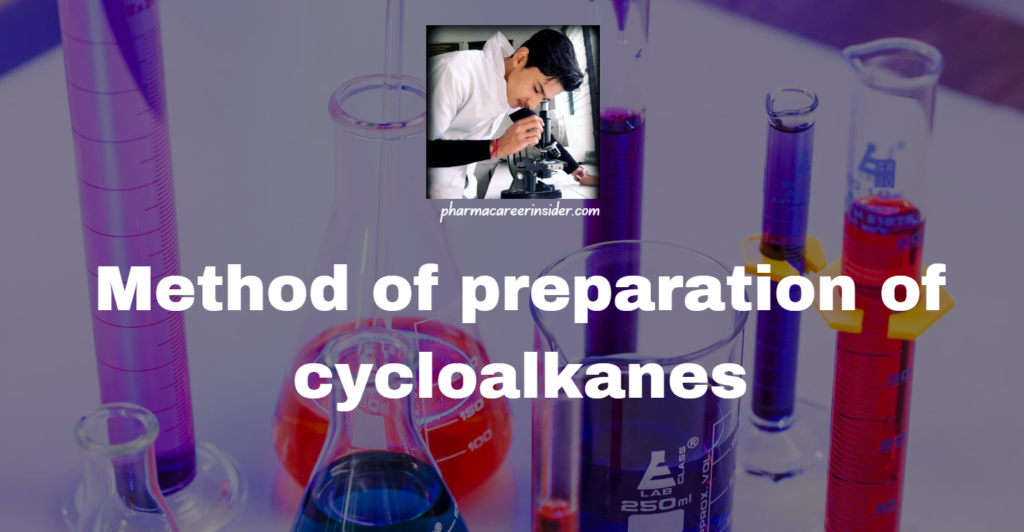 Method of preparation of cycloalkanes