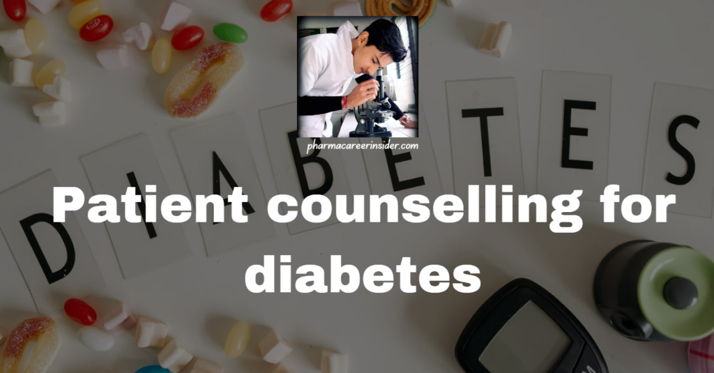 Patient counseling for diabetes