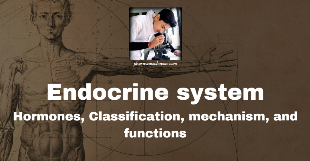 Endocrine system: Hormones, Classification, mechanism, and functions