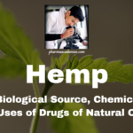 Hemp: Study of Biological Source, Chemical Nature, and Uses of Drugs of Natural Origin